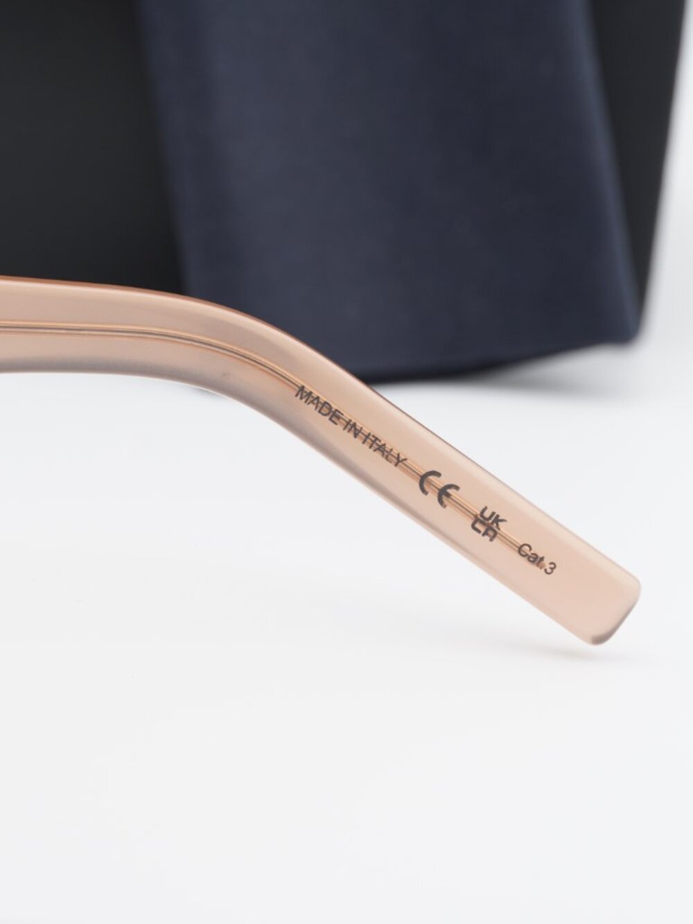 Saint Laurent SL534 SUNRISE 014 Rectangle Sunglasses - Shiny Orange/Brown - Picture 10 of 11